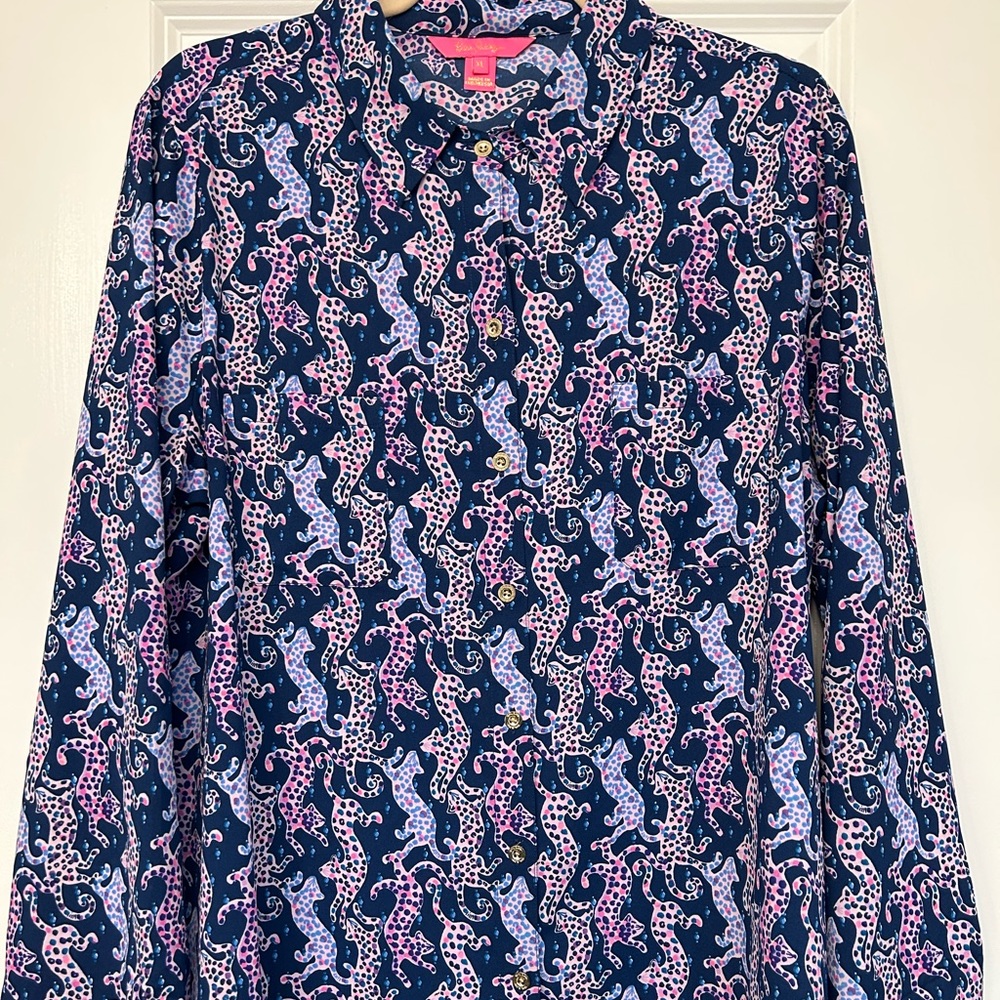 Lilly Pulitzer collared shirt size XL